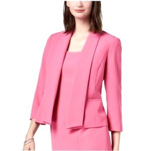 🎉HP🎉 Kasper Portofino Style Pink 3/4 Sleeve Jacket, Size 4, Like New